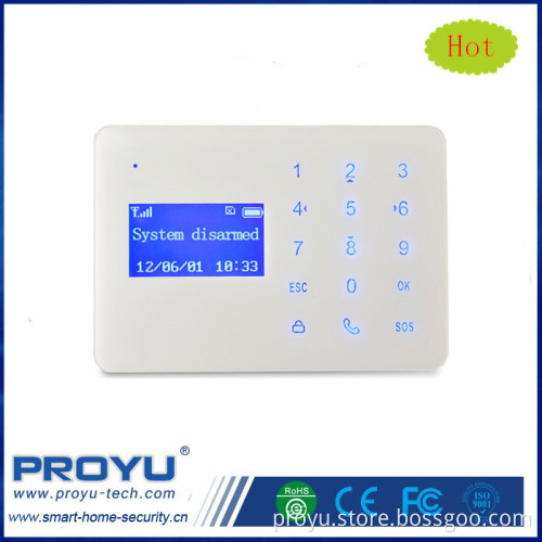 Factory Price LCD Display Support 10 Sensors Wireless 433MHz GSM Burglar Alarm System PY-TGSM12